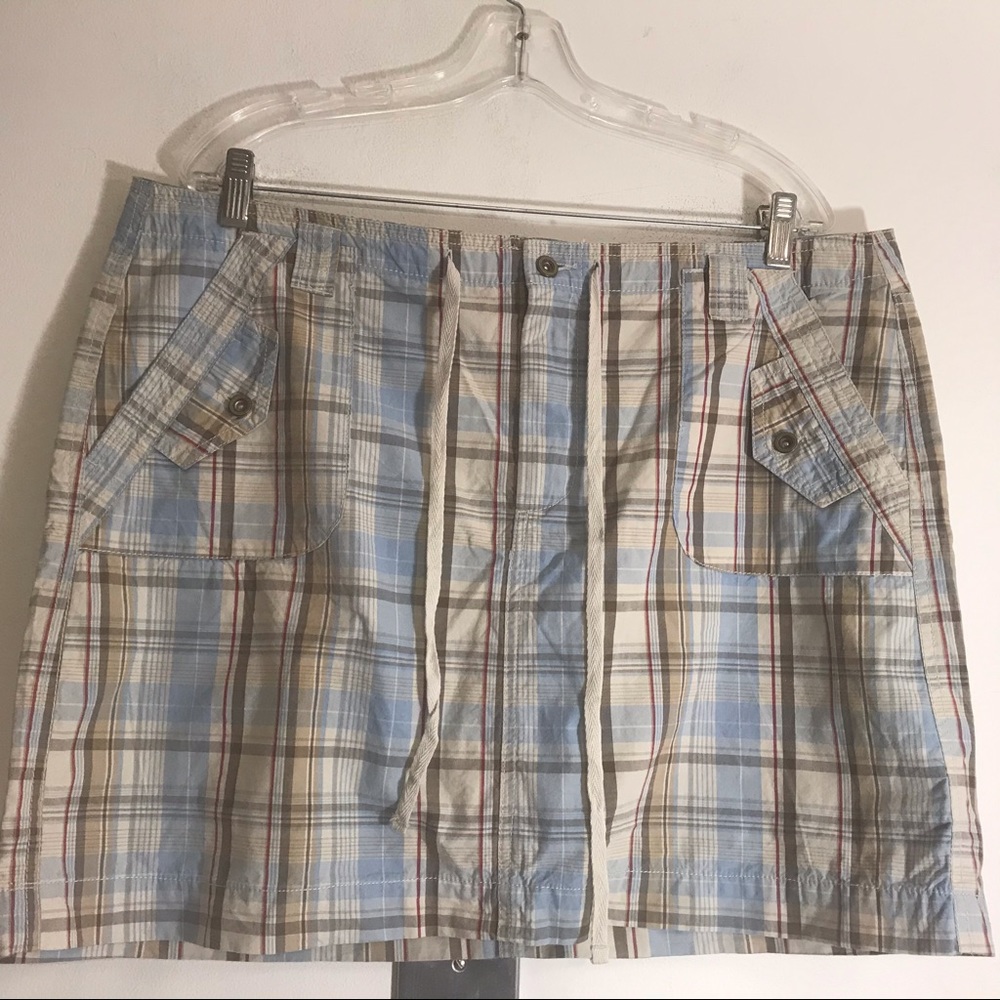 FRENCH CUFF SKORT PLAID SIZE 16